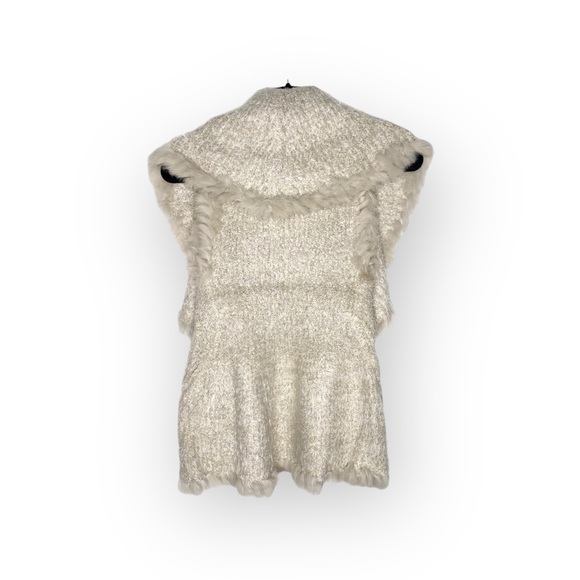 new Love Token ❤︎ Danielle Rabbit Fur Trim Vest ❤︎ Teddy Coat ❤︎ Ivory ❤︎ XS - Picture 6 of 16